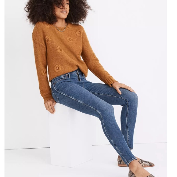 NWT Madewell Tall 10" High-Rise Skinny Jeans in Wendover Wash: TENCEL™ Denim… - Picture 2 of 12